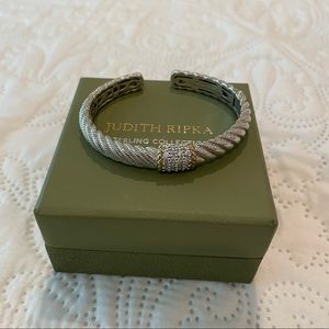 Judith Ripka silver band bracelet